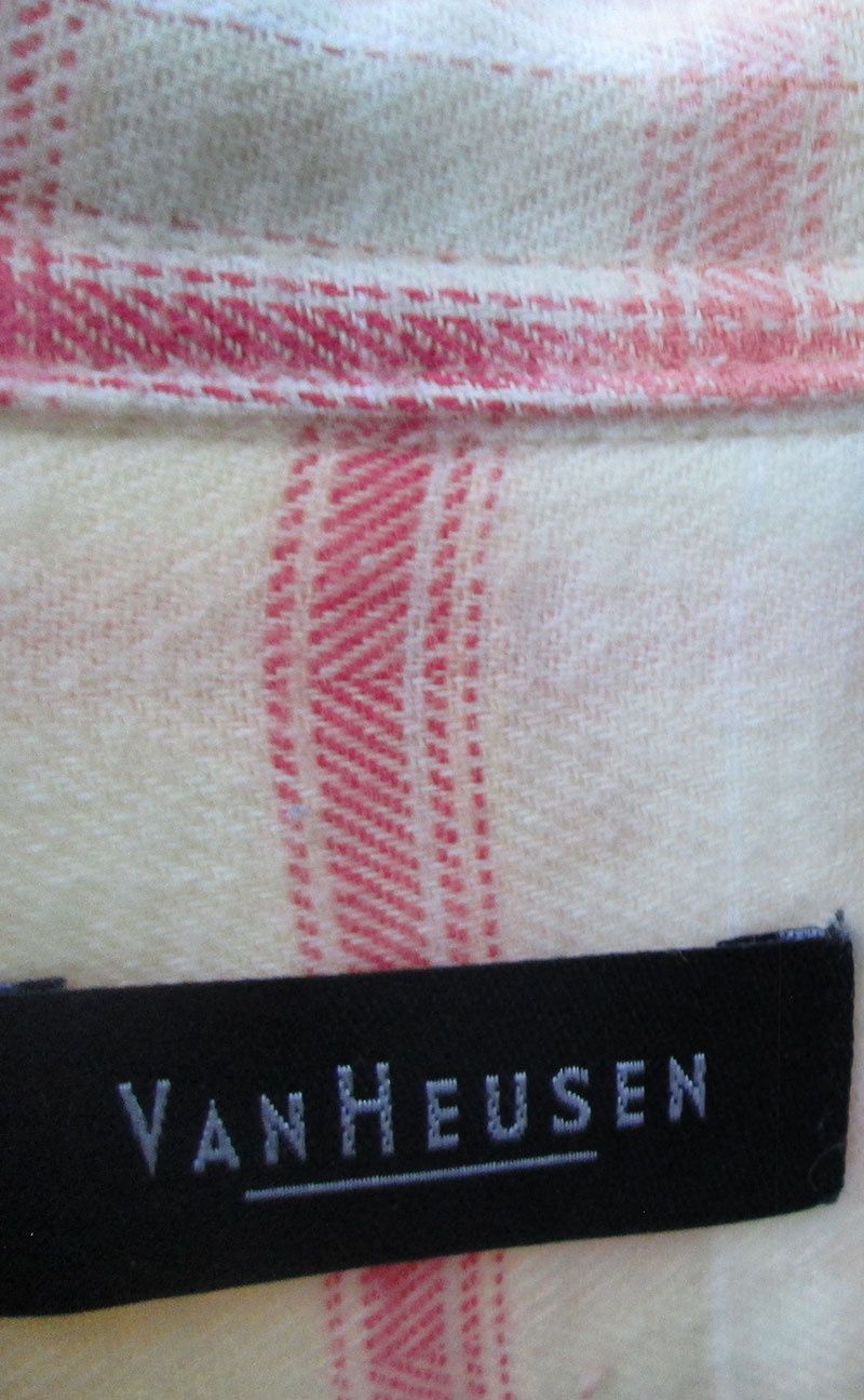 Vintage flannels - bleach dyed with Happy Camper graphic on back - Image 3