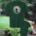 Nature Rocks Design Tree logo full color on forest green tshirt