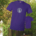 Nature Rocks med green tree silhouette on Purple t-shirt
