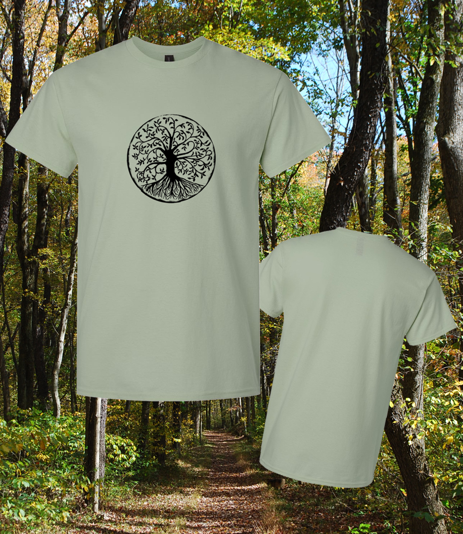 Nature Rocks “Tree” – Sage T-shirt